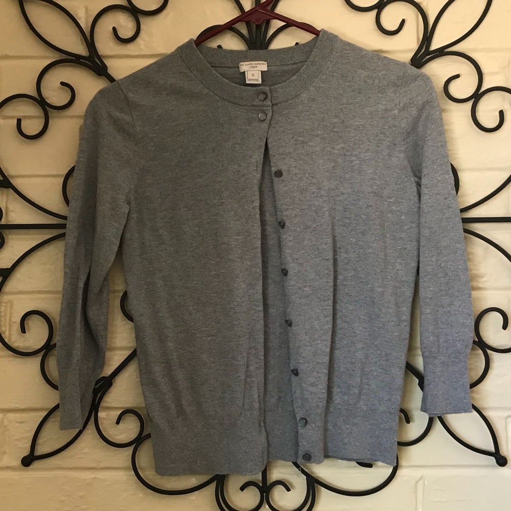 J. Crew Grey Clare Cardigan